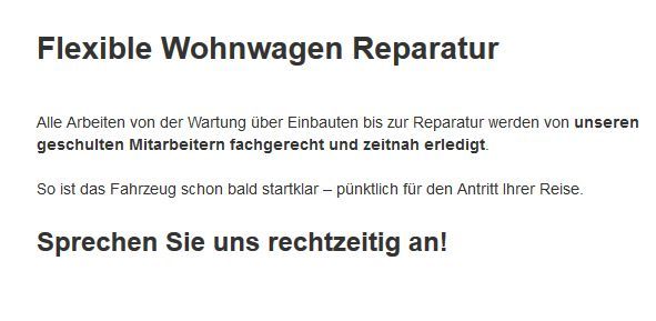 Wohnmobil-Reparatur für 91187 Röttenbach